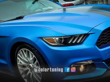 Colantare Ford Mustang albastru