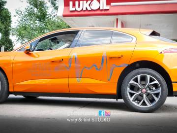 Jaguar I-Pace electric portocaliu Tangerine Dream