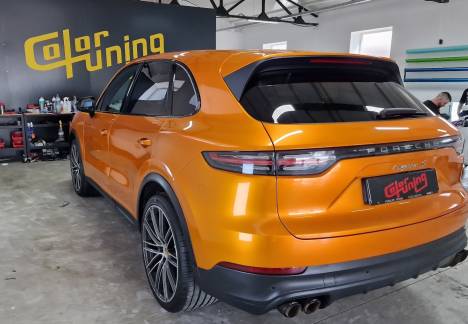Porsche Cayenne folie portocalie