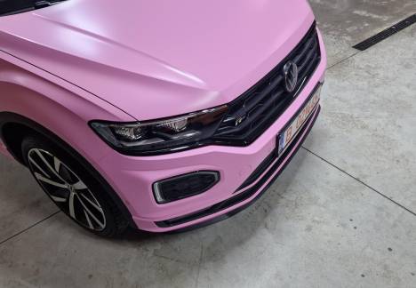 VW T-Roc colantat roz mat