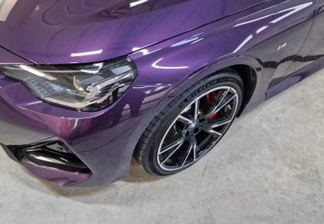 protecție caroserie BMW M2 cu PPF lucios